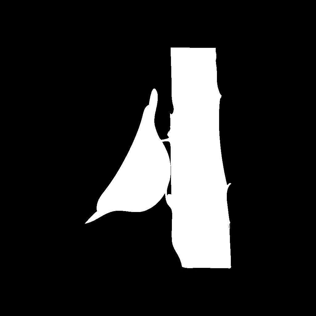 Bark forager icon depicting sapsucker's foraging on tree bark