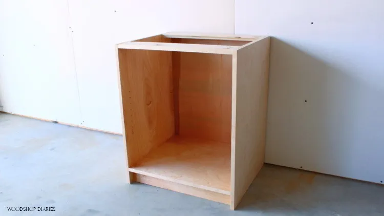 Basic unfinished DIY cabinet box