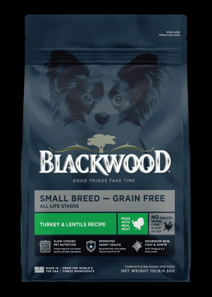 Blackwood Small Breed Grain-Free All Life Stages Turkey & Lentils Dog Food