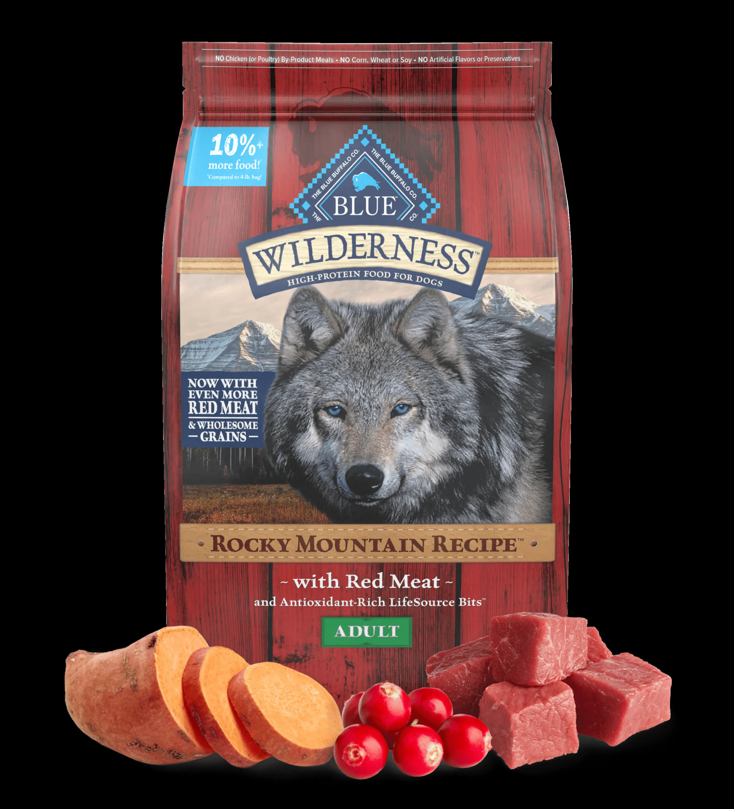 Blue Buffalo Wilderness Rocky Mountain Recipe dog food bag