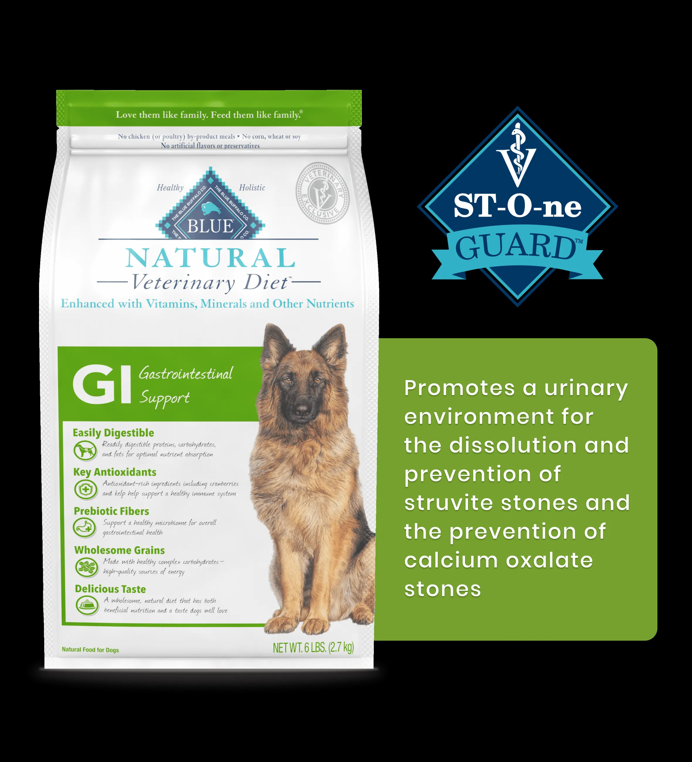 BLUE Natural Veterinary Diet GI Gastrointestinal Support Dry Dog Food