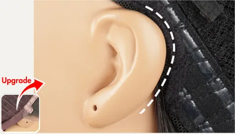 C-shape ear design for natural contour