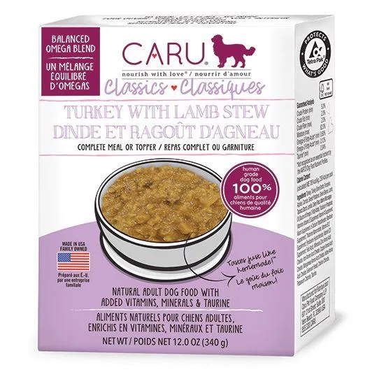 Caru Classics Turkey With Lamb Stew in a carton