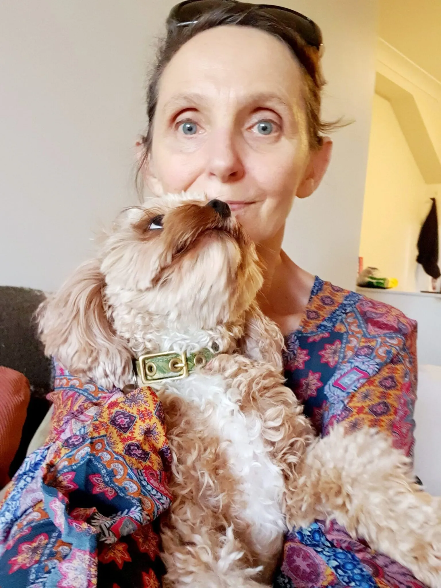 Celebrity pet sitter Tamara Thiessen with Pippa the pooch