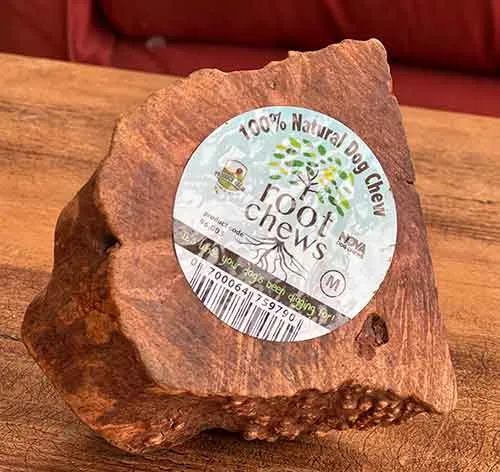 Chew root toy for dogs