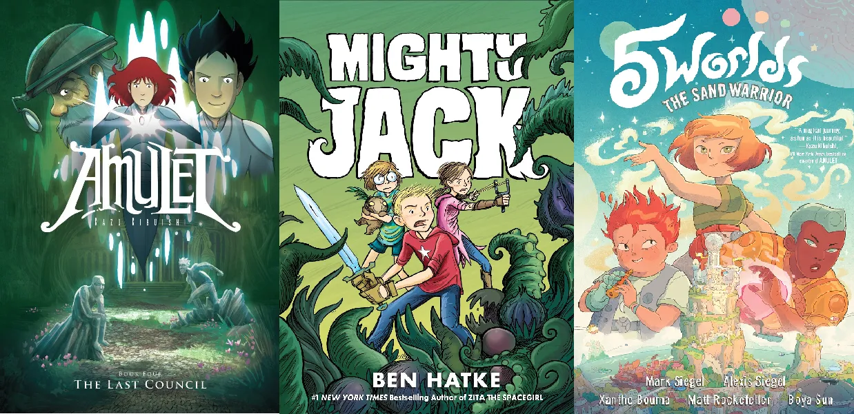 Children's books featuring exciting adventures and high-stakes stories