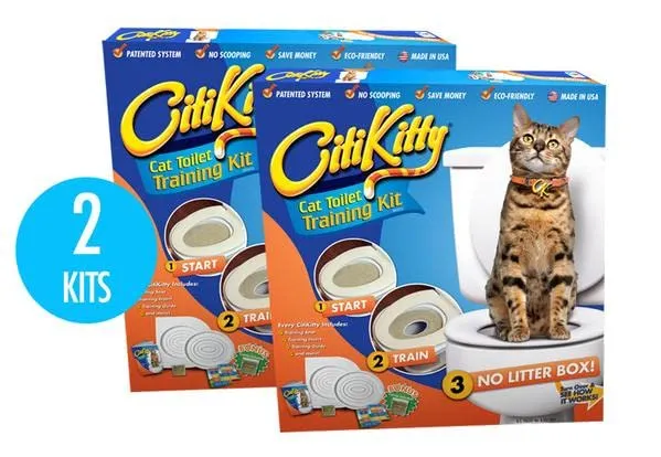CitiKitty Cat Toilet Training Kit (Two Pack)