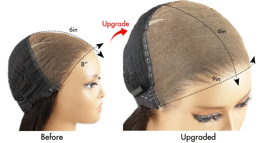 Close-up of expansive 9x6 inch HD lace parting space