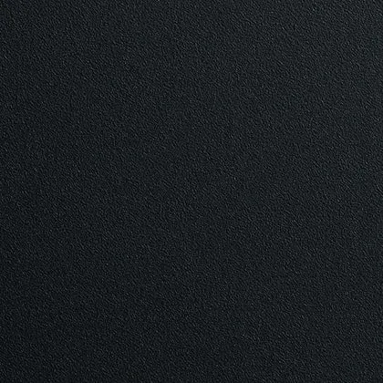 Close-up view of the powder-coated black finish of the Desco dog feeder frame