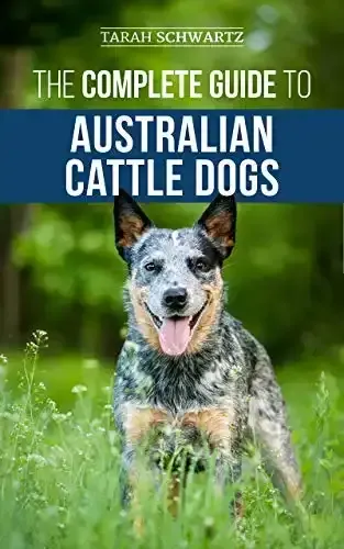 Cover of The Complete Guide to Australian Cattle Dogs, featuring a striking image of a Blue Heeler.