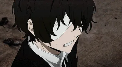 Dazai and Odasaku sharing a moment at a bar, reflecting on their bond