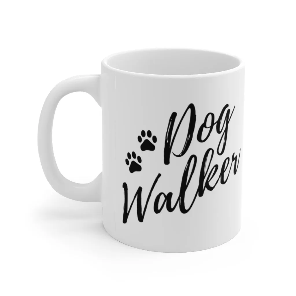 Dog Walker ceramic coffee mug
