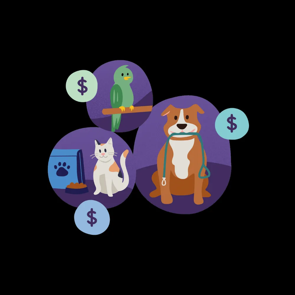 Dog walking and pet sitting service rates