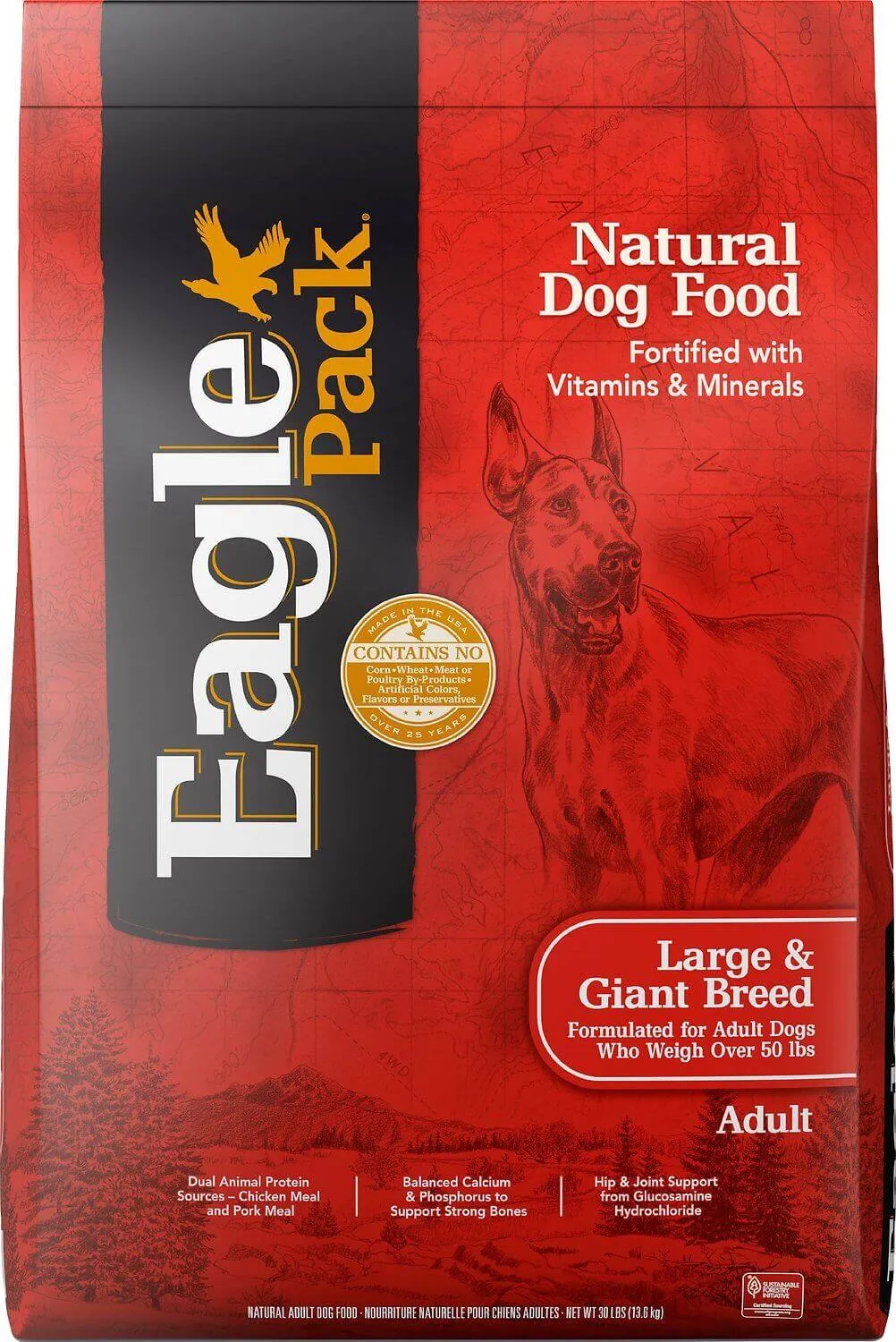 Eagle Pack Large and Giant Breed Adult Dry Dog Food bag