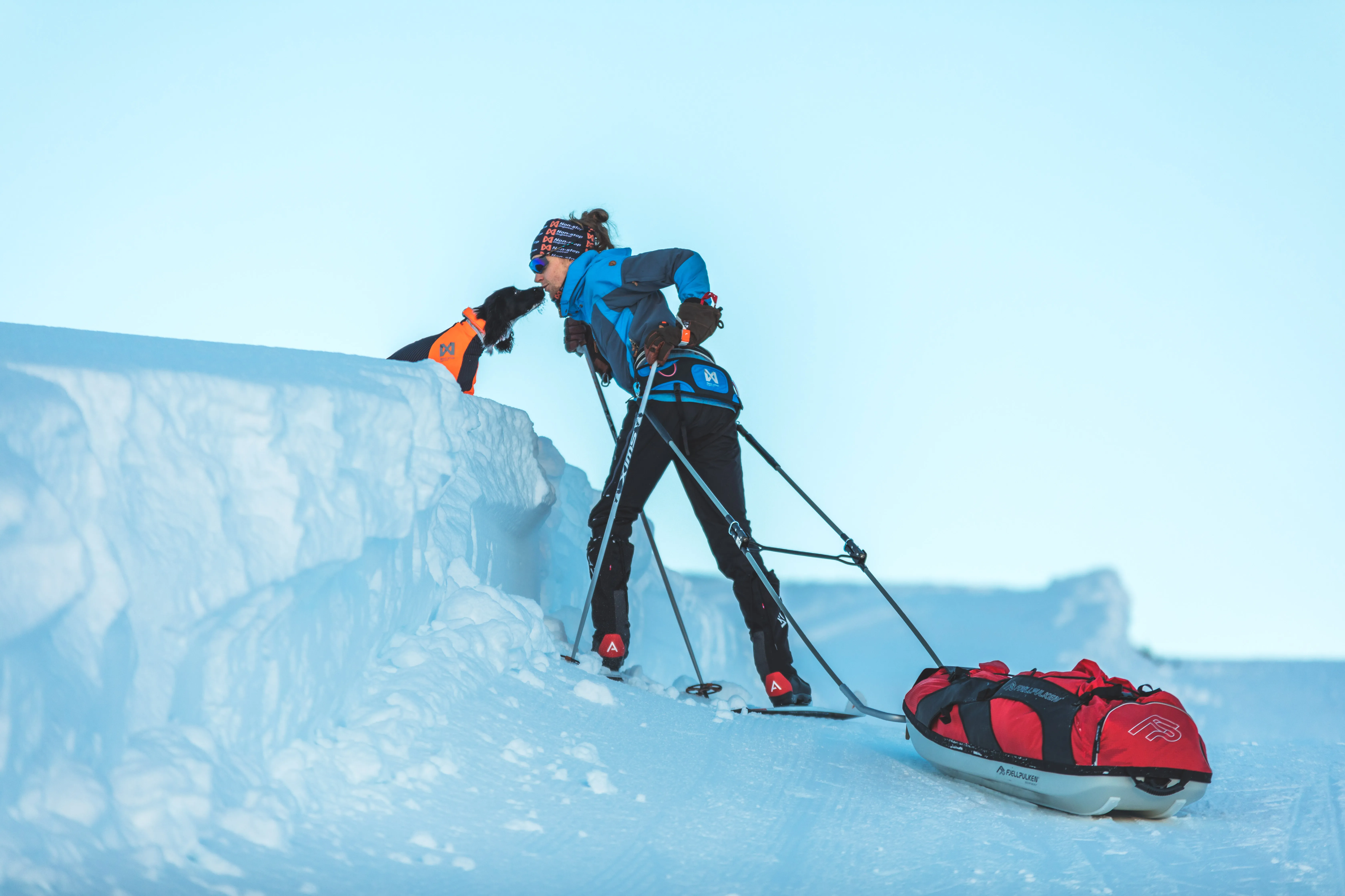 Ferd belt setup for snow expeditions