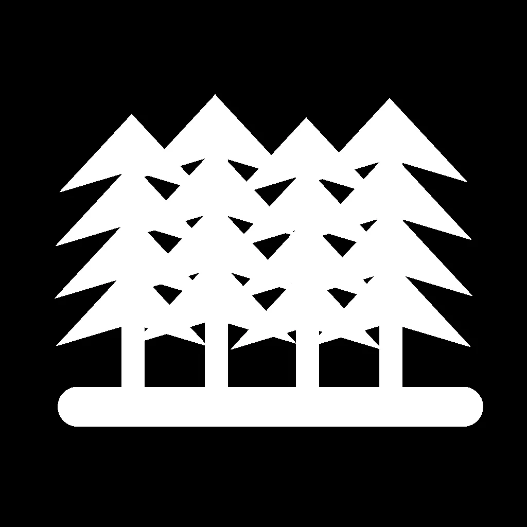 Forest habitat icon illustrating young regenerating forests preferred by Yellow-bellied Sapsuckers