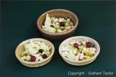 Fresh fruit and vegetable mix for daily Eclectus parrot feeding