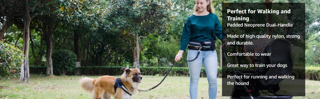 Furry Buddy dog walking bag with multiple pockets