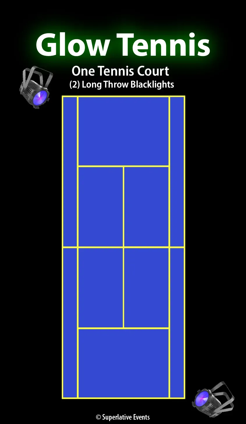 Glow Tennis Court Diagram