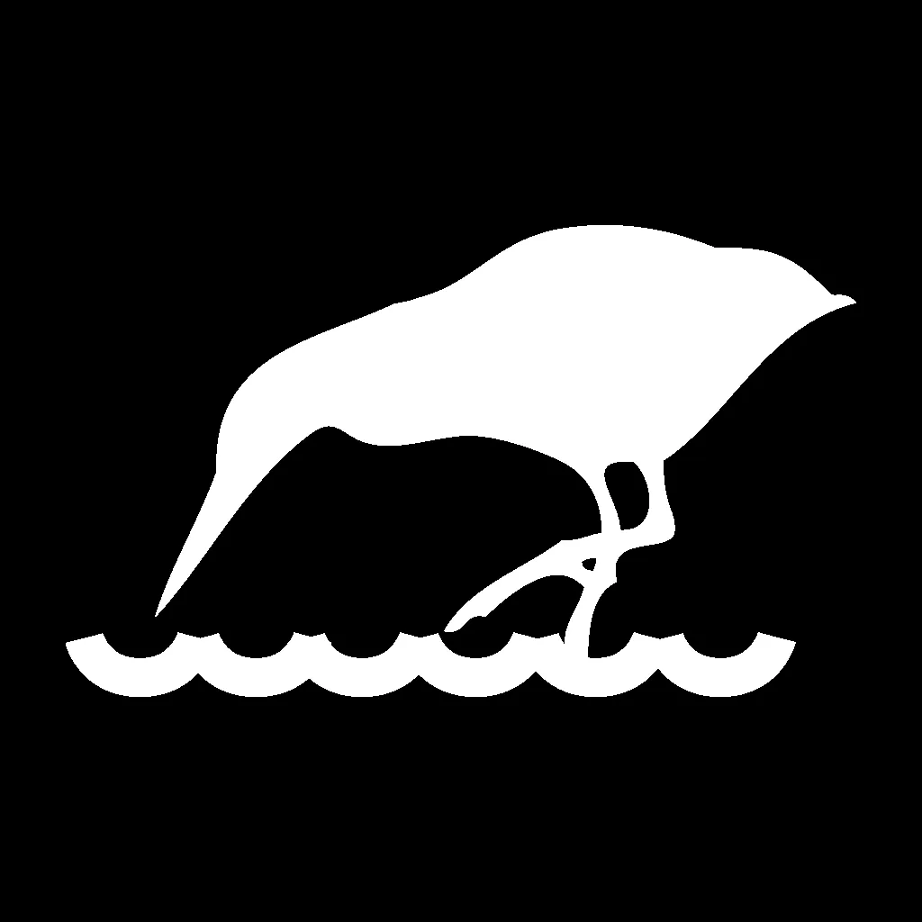 Icon showing stalking behavior typical of Yellow-crowned Night Herons