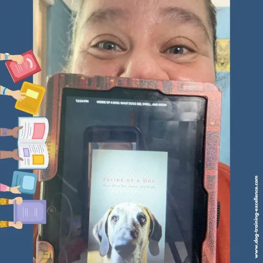 Inside of a Dog book cover, detailing how dogs perceive the world differently from humans