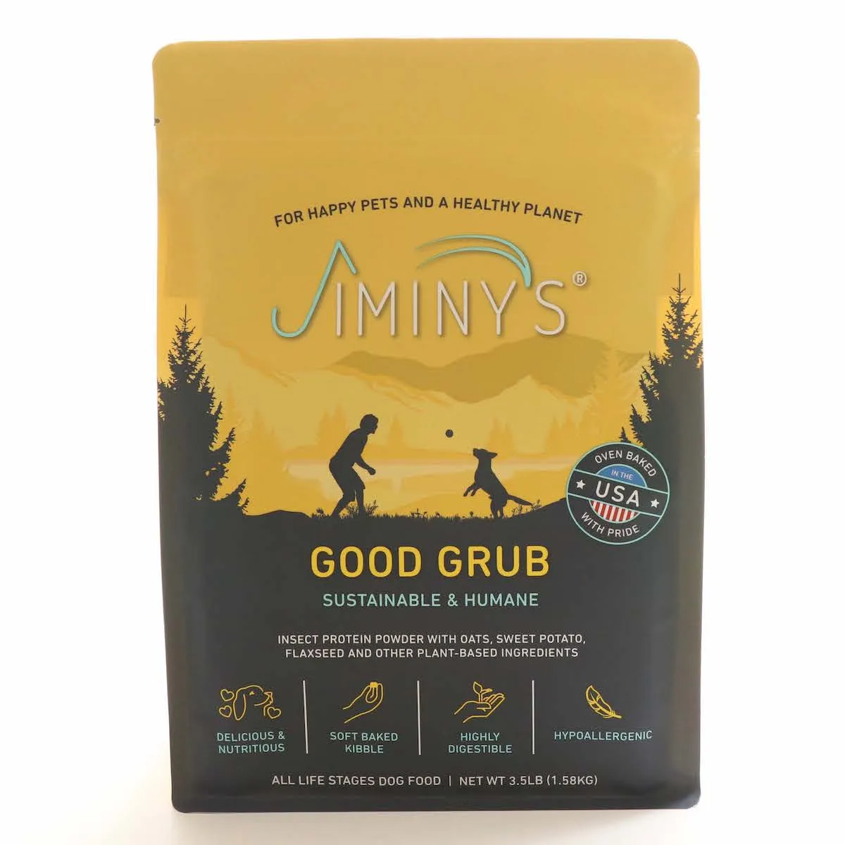 Jiminy's Good Grub insect-based dry dog food for small breed puppies