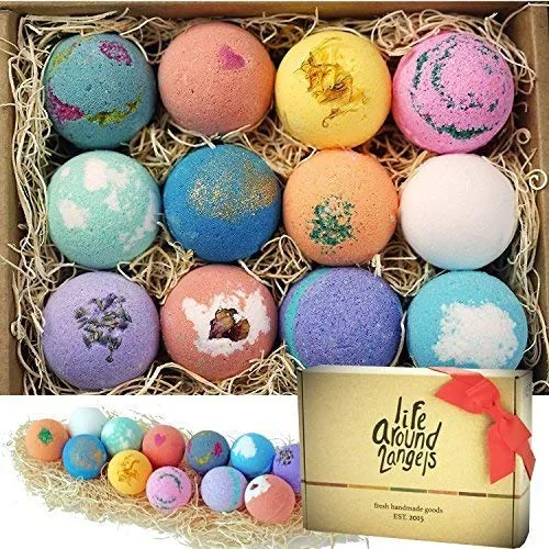 LifeAround2Angels colorful bath bomb gift set