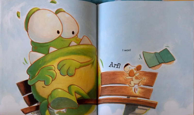 Little Puppy's joy after a successful play session, a testament to his perseverance