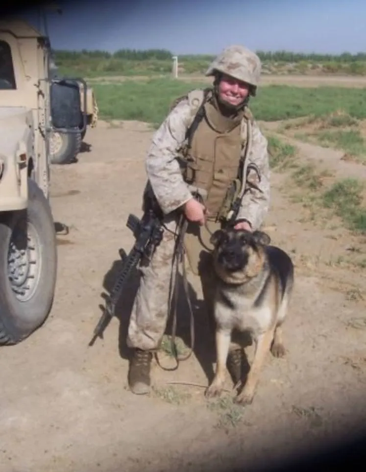 Megan Leavey and Rex during their service
