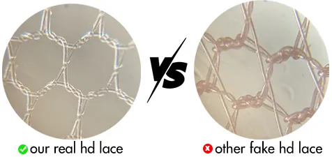 Microscope analysis of premium lace grid