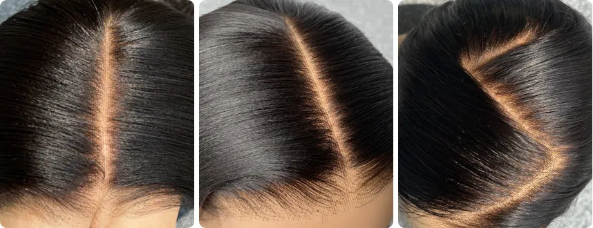 Microscopic view of super tiny knots on HD lace