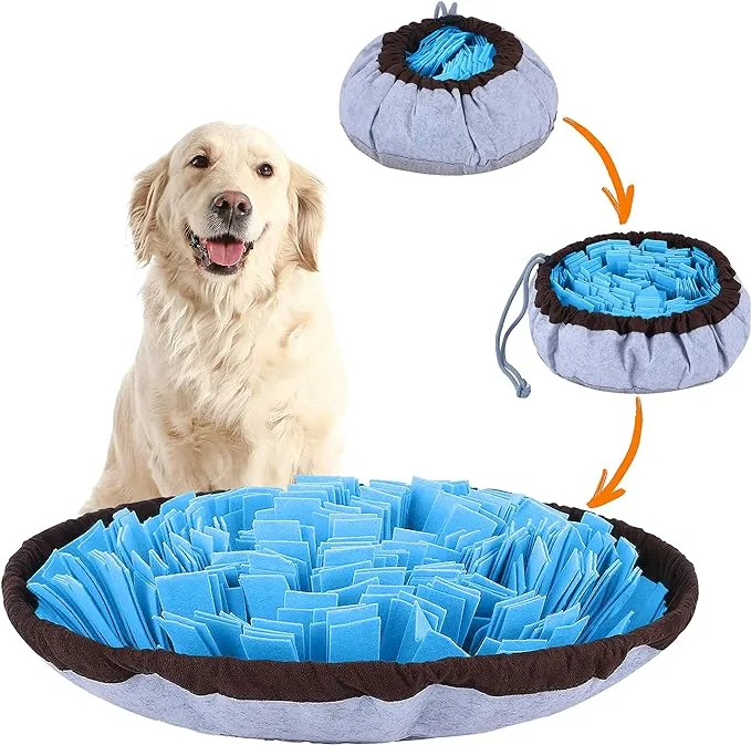Pet Arena Adjustable Snuffle Mat, uniquely designed to offer varying difficulty levels for dogs