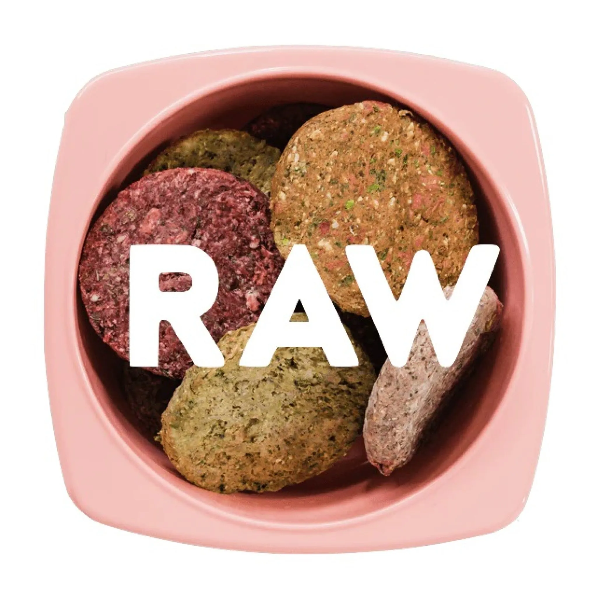 Petzyo raw dog food patties, showcasing fresh and wholesome ingredients