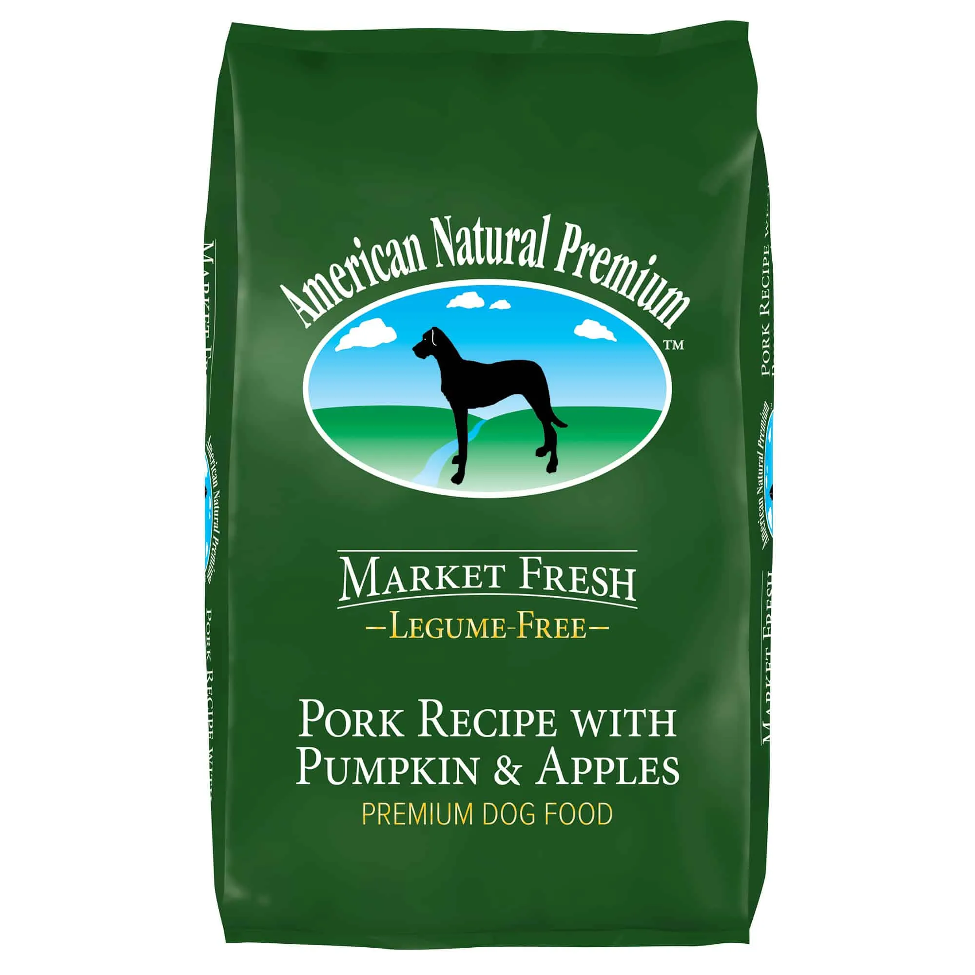 Pork Recipe with Pumpkin and Apples dog food bag