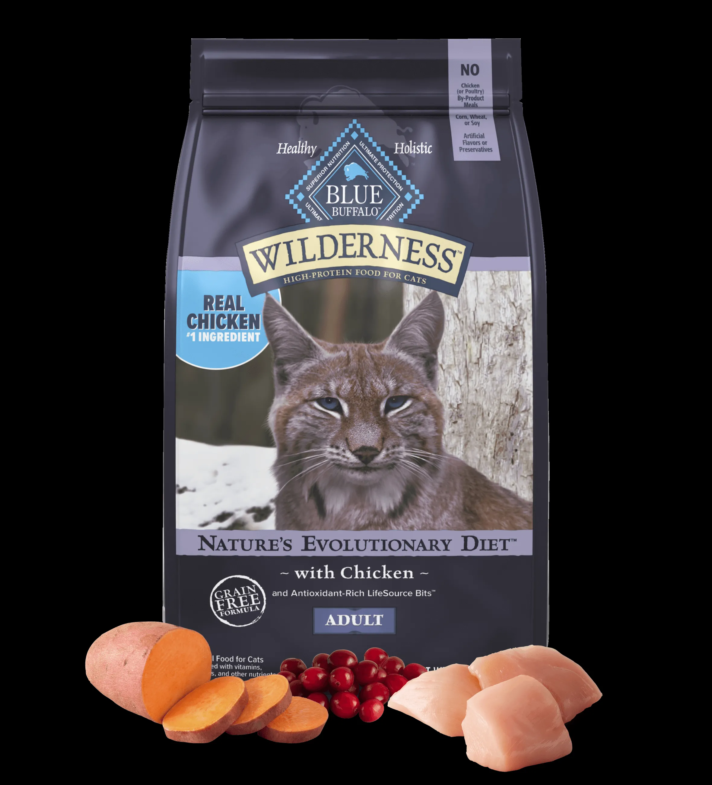Product image of BLUE Wilderness Adult Cat Chicken dry food