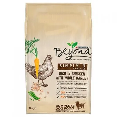 Purina Beyond Chicken & Whole Barley dry dog food bag