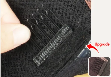 Removable Velcro combs for easy security