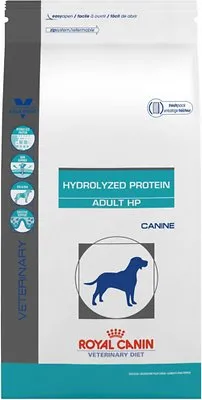 Royal Canin Veterinary Diet Hydrolyzed Protein Adult HP Dry Dog Food bag.