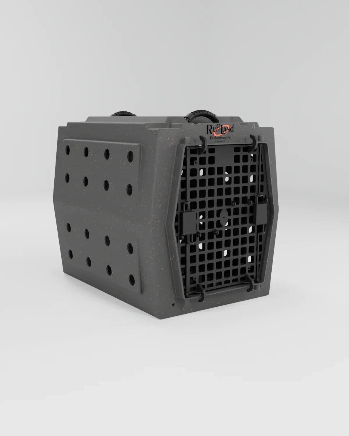 RuffLand Backseat Rider kennel angled right side view