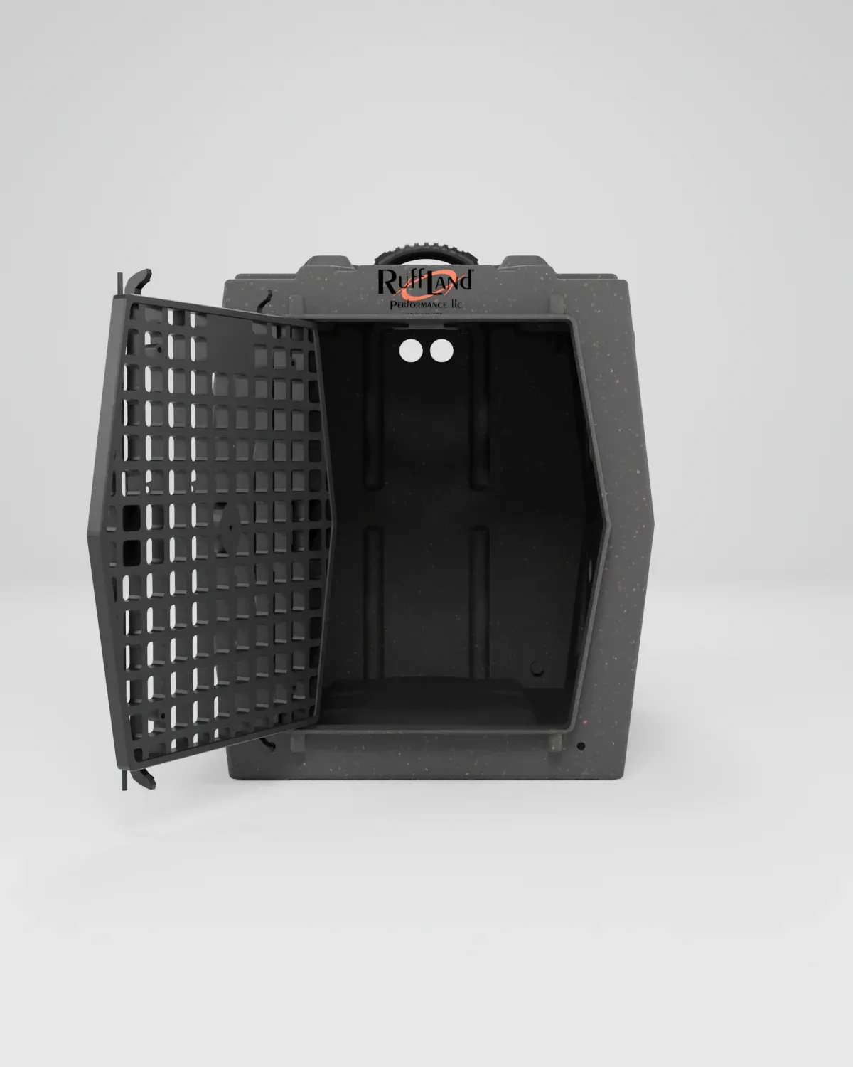 RuffLand Backseat Rider kennel front door open view