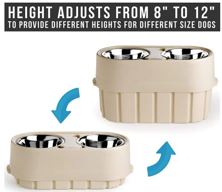 Self-watering feature of Store-N-Feed with attached water bottle and spill-proof ridge