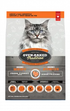 Semi-moist food for adult cats – Turkey