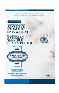 Sensitive stomach, skin & coat grain-free food for adult cats – Fish
