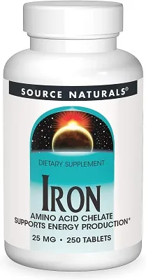 Source Naturals Iron (25mg) Tablets