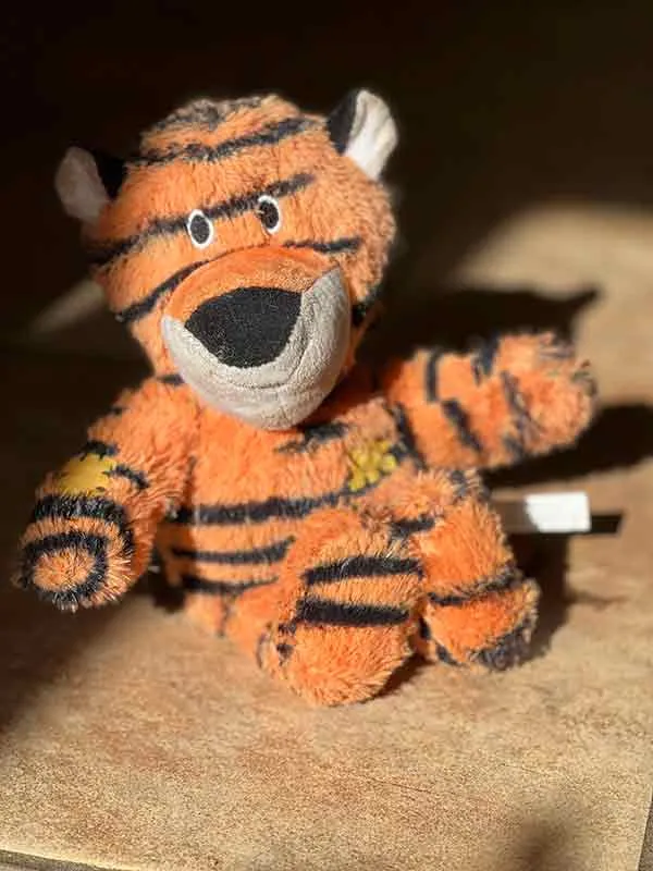 Tiger toy close-up