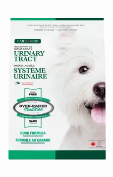 Urinary tract grain-free food for small breed adult dogs – Duck