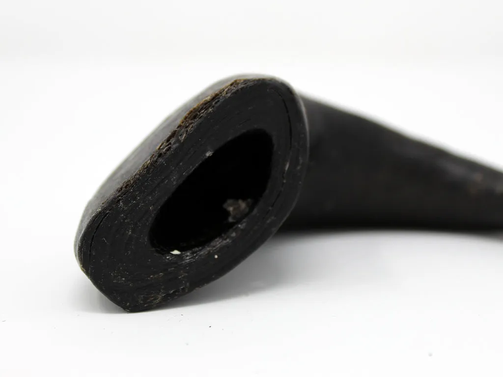 Various sizes of buffalo horn chews arranged on a surface, highlighting their natural appearance