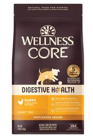 Wellness Core Digestive Health Puppy Chicken & Brown Rice dry dog food