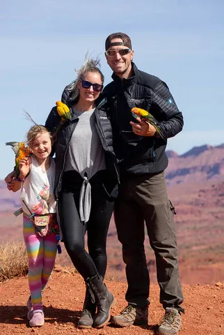 Womach Family Photo with the "Girls"