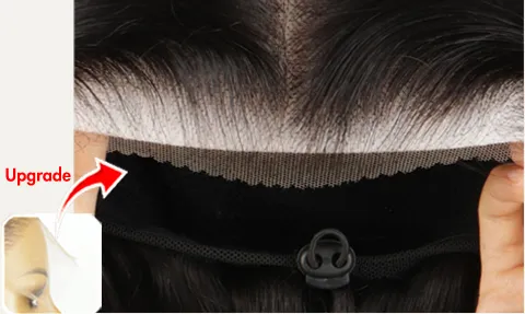 Zig-zag pre-cut hairline for seamless blending